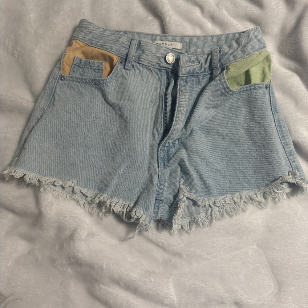 PacSun Rainbow Festival High Rise Shorts ASO Sarah Cameron